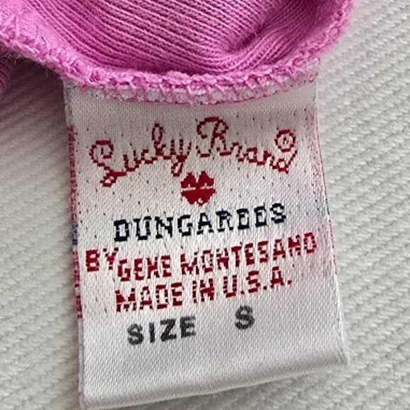 Lucky Brand Lucky Tees Low-Cut VNeck Sexy Barbie PinkT Shirt Top Size Small USA - Picture 6 of 6